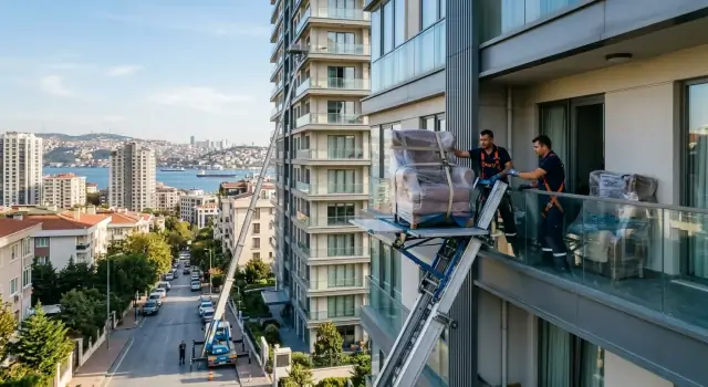 Pendik asansörlü nakliyat vinç sistemi